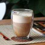 450ml 650ml Personalized Glass Cup Clear Double Wall Glass Mug