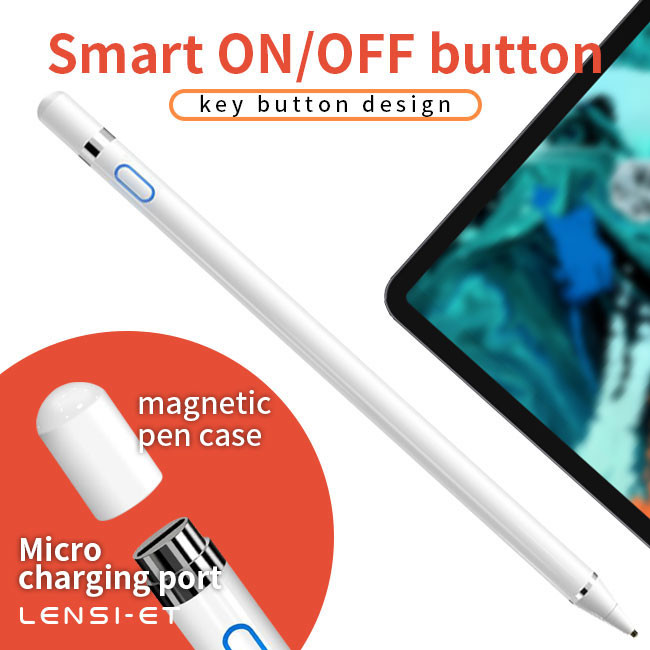 Anti Mistouch White Stylus Pen Apple Alternatives Stylus Pen For Digital Drawing
