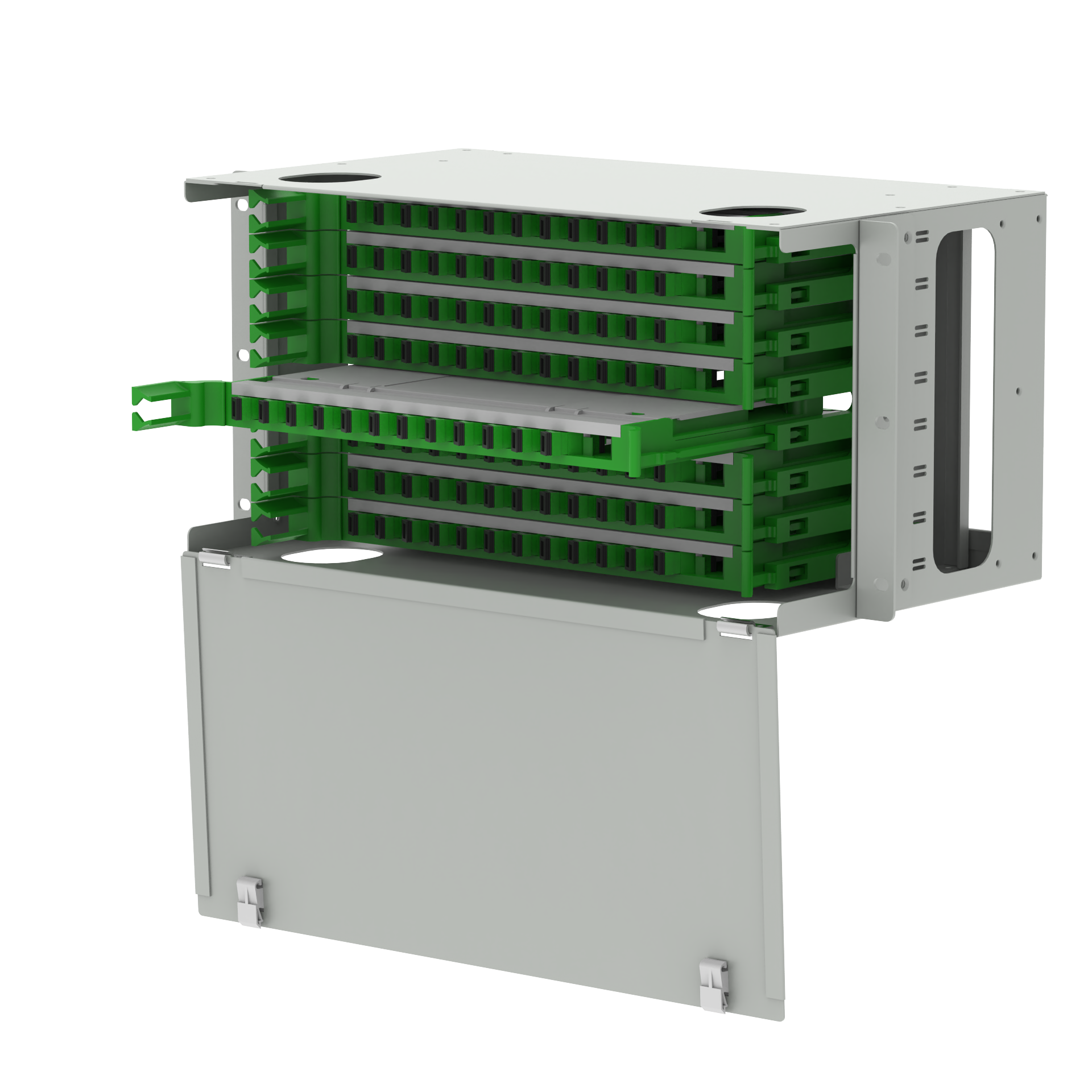 Data Center Fiber Optic Equipment 96 Port SC Type Optical Fiber Distribution Patchpanel 5
