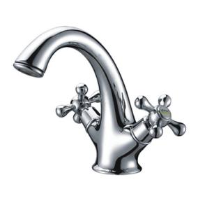 China Polished Single Hole Bathroom Basin Mixer Faucet Chrome Plated wholesale