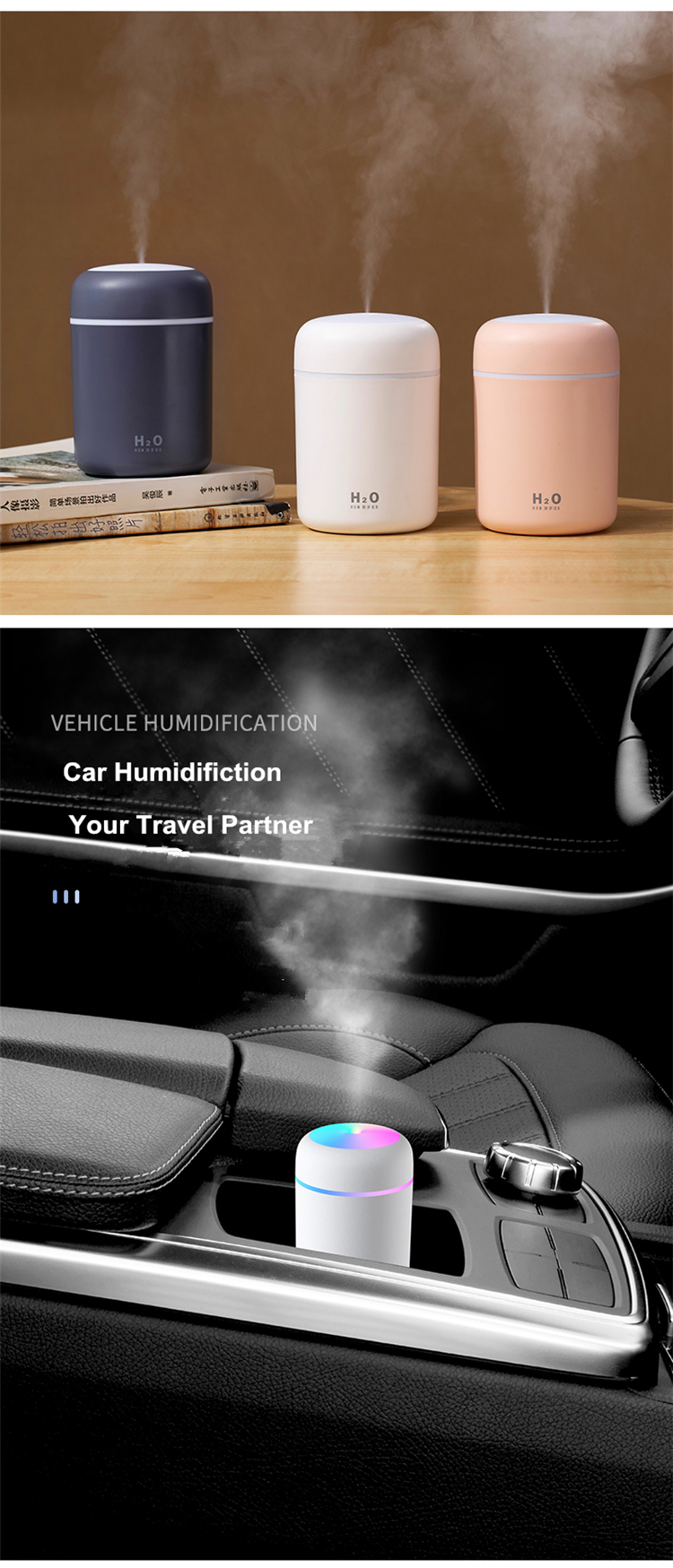 Homefish OEM Luftbefeuchter New 2021 Air Humidifier products unique Umidificatore car Humidificateur diffuser Bevochtiger