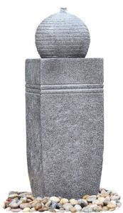 China Outdoor Sphere Water Fountains , Granite Ball Fountains In Fiberglass / Resin Material wholesale