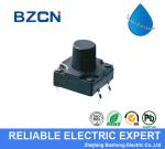 Black Thru Hole Waterproof Tactile Switch / Momentary Push Button Switch