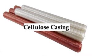 China Food Grade High Permeability easily peel off cellulose sausage casings wholesale