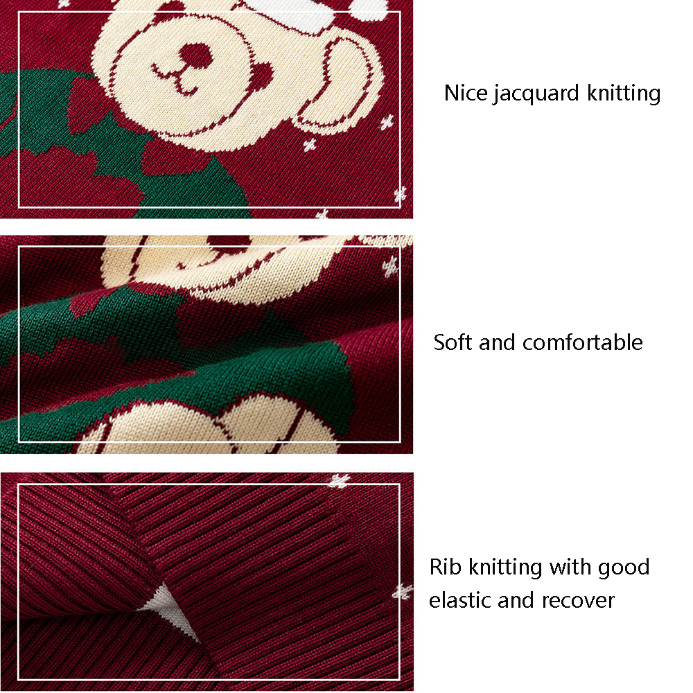 Christmas Cold Season Baby Knitted Sweaters Pullover Children Jumper Warm Knit Kids Sweater Winter Clothing