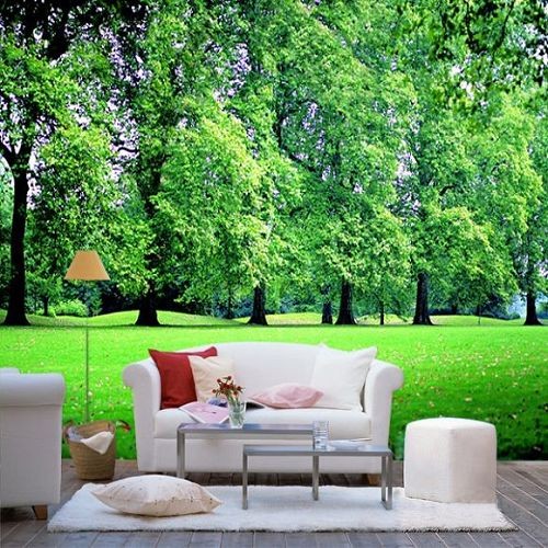Green Fashion Custom Size Interior Decoration Wallpapers, Whole Wall Decals XB04