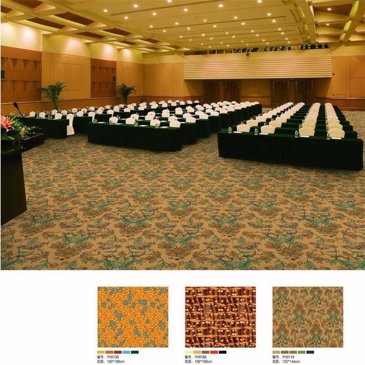 3d colorful flat wave printed nylon classroom carpet