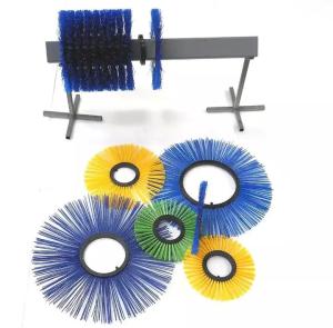 China 5x20 Inches Plastic Wafer Brush Flat Poly Sweeper Brush wholesale