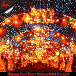 China Theme Park Chinese Festival Lantern Sunproof Zigong Lantern wholesale