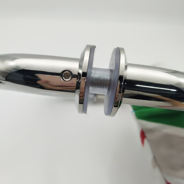 Rose Gold Pull Handle for Shower Door 203*203mm 8-12mm Door Thickness Included