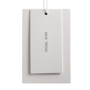 China White Duplex Paper Matte Varnishing Garment Swing Tags Customer Logo wholesale