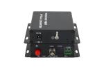 1 channel TVI/CVI/AHD 1080p/720P RS485 data fiber video converter