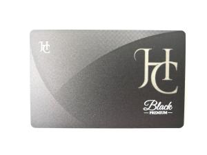 China Frosted 0.5mm SS Metal Membership Card Debossed Logo wholesale