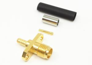 China Small Volume Female 2 Holes Flange Mount SMA Antenna Connector wholesale