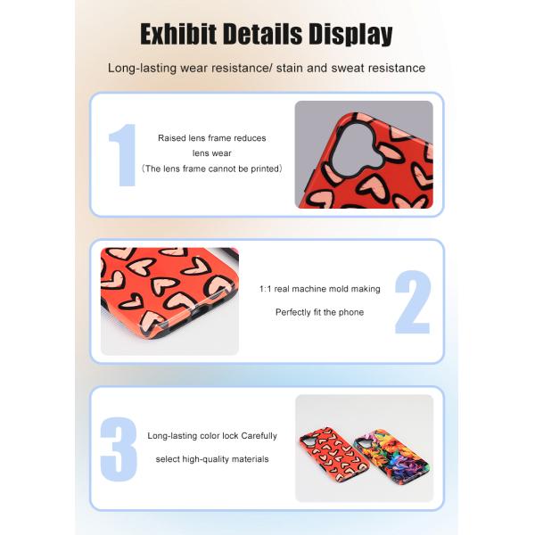 Customized 3D Sublimation Phone Cases TPU Heat Transfer Phone Cases