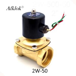 China Brass DN50 10Bar Normally Closed 2 inch Water Solenoid Valve 24 Volt wholesale