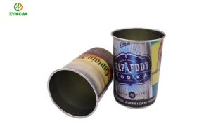 China CMYK PMS Printed Festival Tin Cup 0.25mm tinplate For Wine / Vodka wholesale