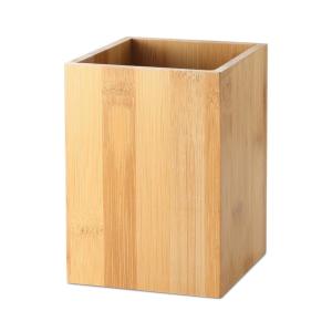 China Bamboo Fancy Vintage Wood Desk Organizer Holder Stand Heat Resistance wholesale