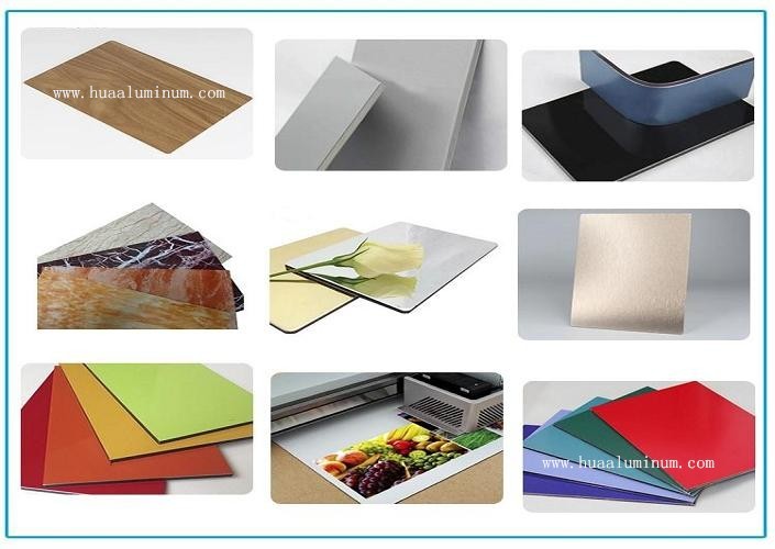 Weather Resistant 1250mm PVDF Aluminium Composite Panel Flat Surface