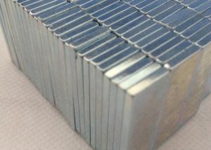 China N50 Bright Silver Neodymium Permanent Magnets Block Zinc Coating wholesale