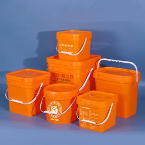 China Acrylic Plastic Ice Bucket 8 Liter White / Yellow Color wholesale