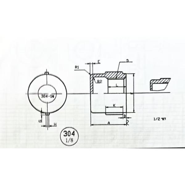 304/316 Stainless Steel 90 Degree Threaded Elbow , Cast Fittings MSS SP-114