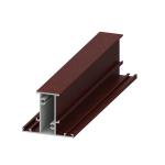 Sand Blasting T8 Red Powder Coated Aluminium Extrusions