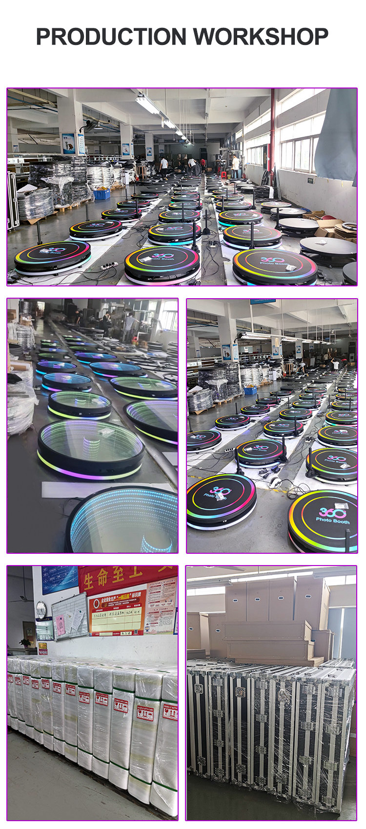 Automatic Spinning 360 Camera Booth Live Broadcast Spin Booth 360 Degree Portable