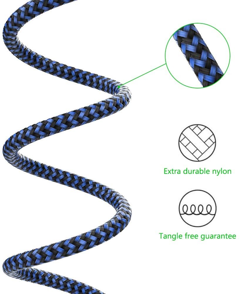 2m Nylon Braided USB Cable USB C To Lightning 5V 2.4A Compatible With IPad