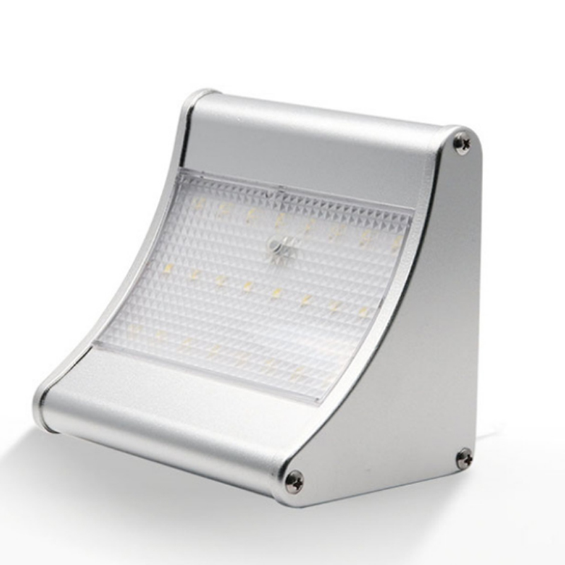 3 Years Warranty Aluminum Alloy Garden Solar Lights Outdoor IP65 Waterproof 24 LED Solar Motion Sensor Wall Light