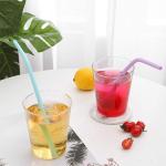 Reusable Flexible Silicone Kitchen Product Straws Odorless Durable