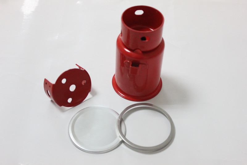 High precision powder coated welding assembly, steel deep drawn parts