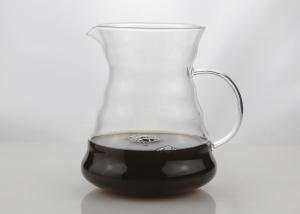 China Professional Pour Over Drip Coffee Maker Glass Coffee Pot Silk Printing Logo wholesale