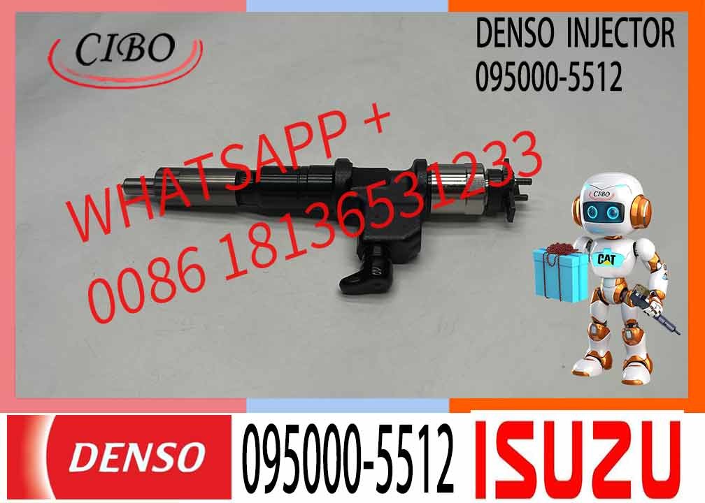 High Quality Common Rail Injector 095000-5512 095000-5513 095000-5514 For 6WF1 6WG1 Diesel Nozzle Assembly
