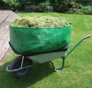 China Wheelbarrow Bag Made of Clear Green Polyethylene Tarpaulin Sheeting wholesale