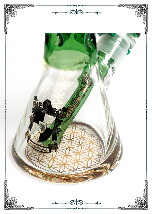 PHOENIX STAR 5mm Thickness Beaker Glass Bong Smoking Water Pipe Color Bong