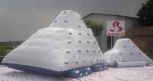 China Water Park Inflatable Water Iceberg / Inflatable Water Climbing Wall wholesale