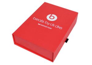 China Red Storage Cardboard Paper Gift Box Custom Design Flocking Print wholesale