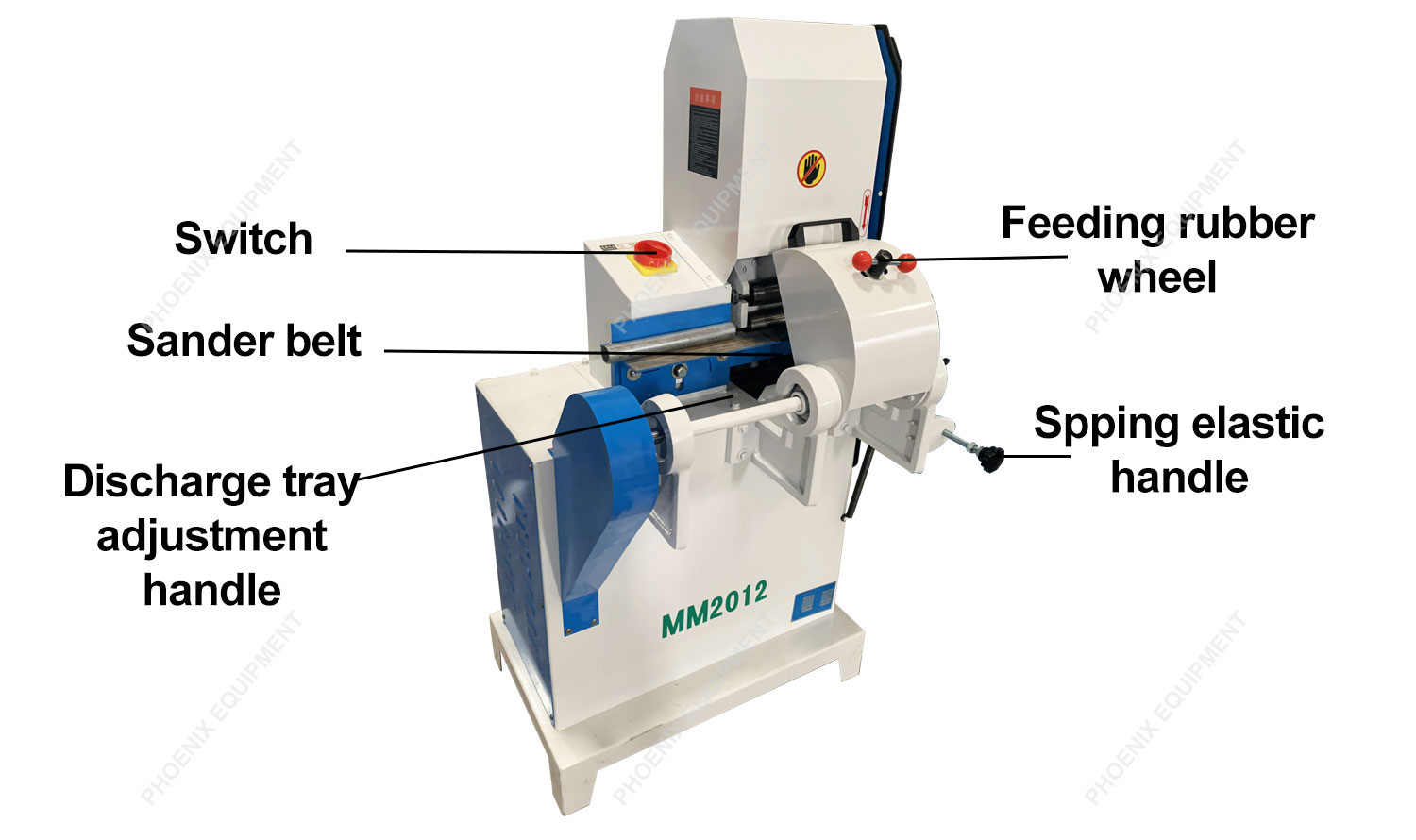 Round Bar Sanding Machine for Shovel Handle Rod in Advanced Woodworking Machinery