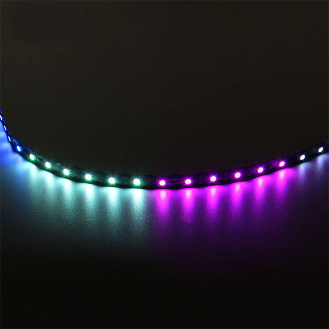 8 Pixel Wireless LED DMX Lighting Addressable 5050 Rgb Waterproof Black Strip