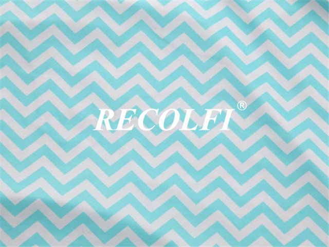 Printing Ocean Retro Polyester Knit Fabric Seamless Glossy Soft Feel