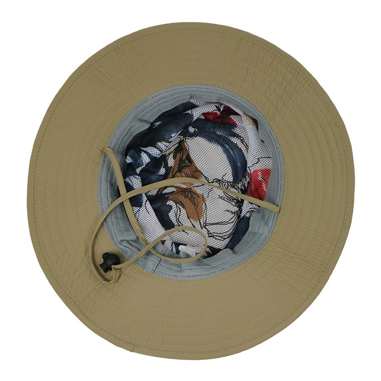 58cm Windproof Fisherman Bucket Hat Outdoor Sun Cap