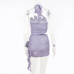 OEM maufactory Summer newpolyester sleeveless parties sexy slim hot girl stereo
