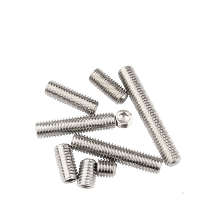 Metric Measurement System SS304 Headless Hexagon Socket Set Screws Passivated Finish