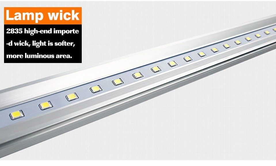 18W 1800lm LED Weatherproof Batten , Aluminum Cover Warm White LED Batten 600mm