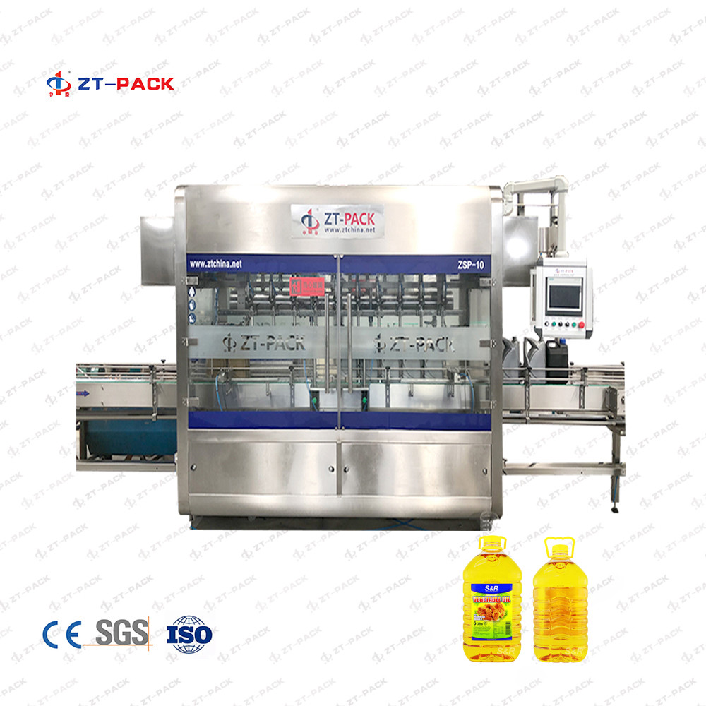 High Speed Linear Edible Oil Food Oil Plastic Bottle Olive Oil Glass Bottle Filling Machine By Flow Meter