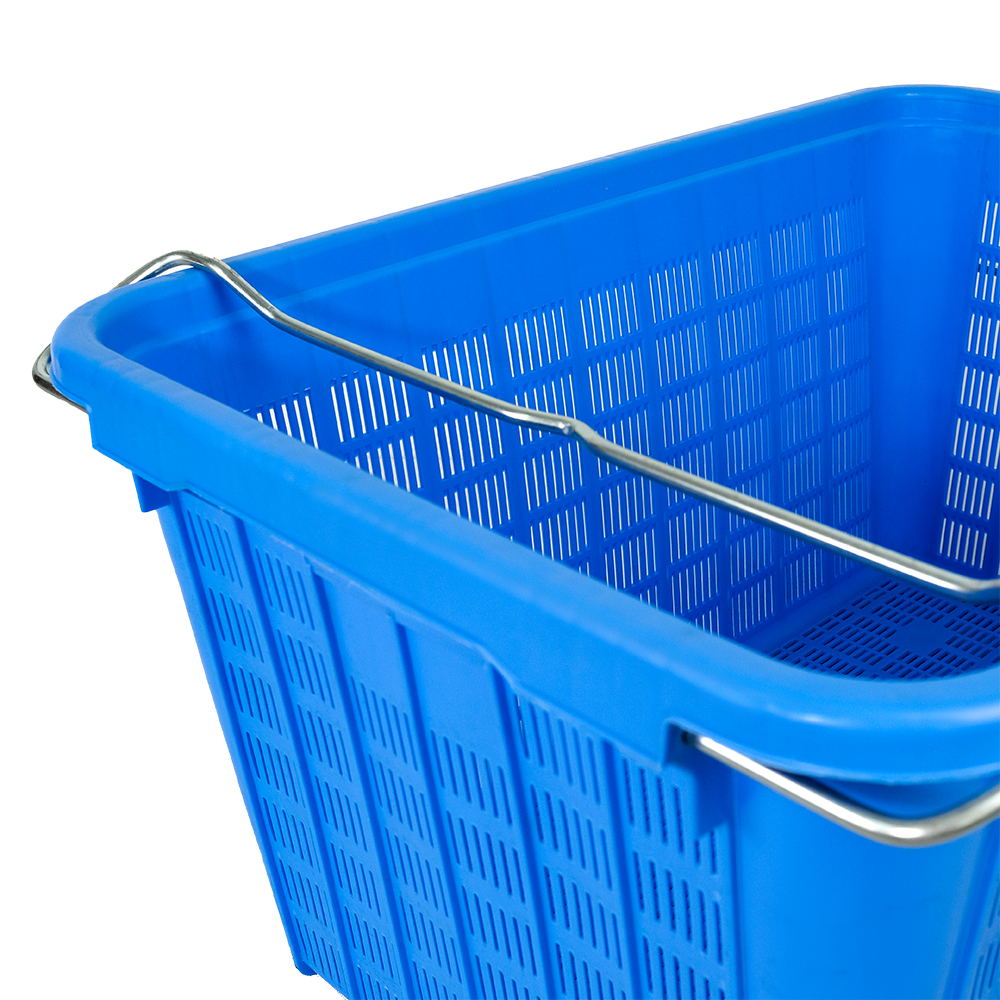 Customized Logo Heavy Duty Mushroom Plastic Basket for Fruit and Vegetable Turnover