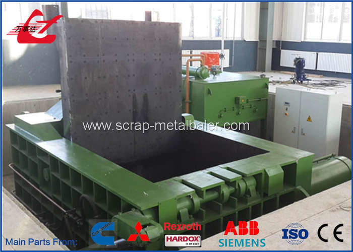 Heavy Duty Copper Tubes Stainless Steel Pipes Scrap Metal Compactor Baling Press 74kW