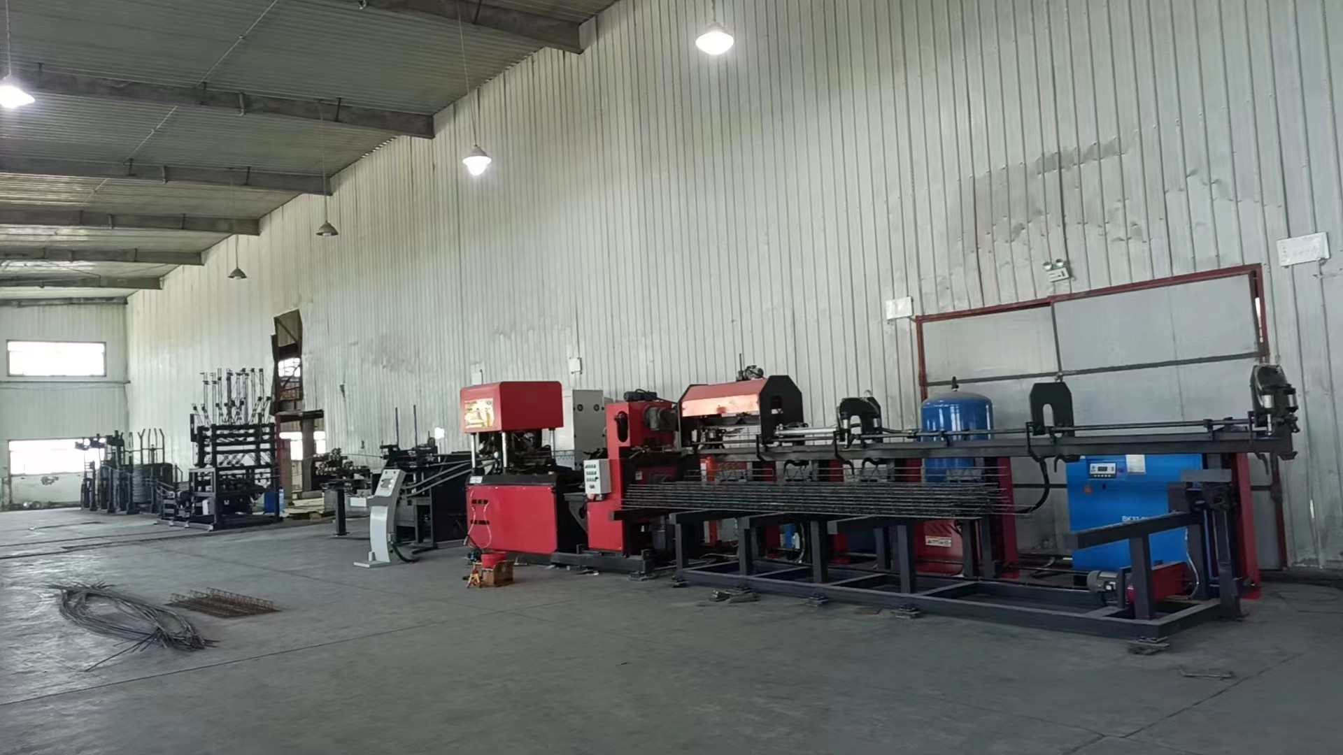 Shear Motor 11+11kw Rebar Welding Machine For 4-6mm Diameter Side Bar