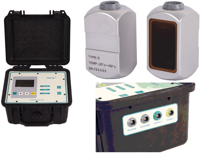 Fiberglass Housing Doppler Water Flow Meter With RS485 Bi Directional